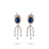 Celeste Sapphire Diamond Drop Earrings